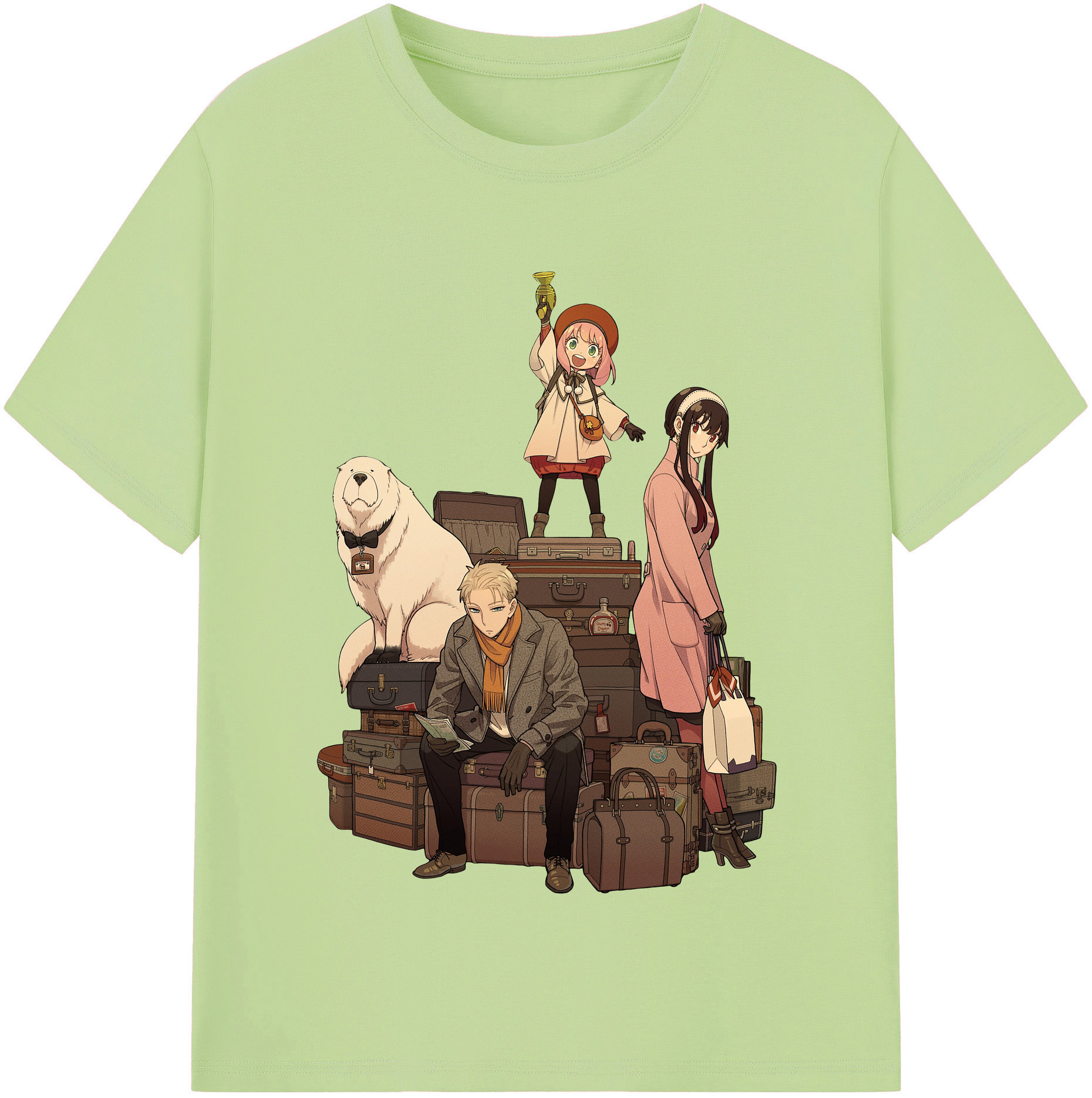 （画像用） SPY×FAMILY间谍家家酒 綿100％半袖Tシャツ（フロントプリント）